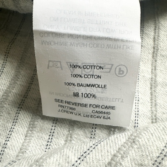 Madewell Cotton Striped V Neck Pullover Tunic Grey Size Small S - Picture 6 of 10